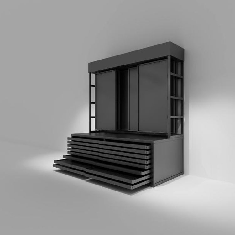 قفسه نمایش سنگ کشوی تخت سنگین